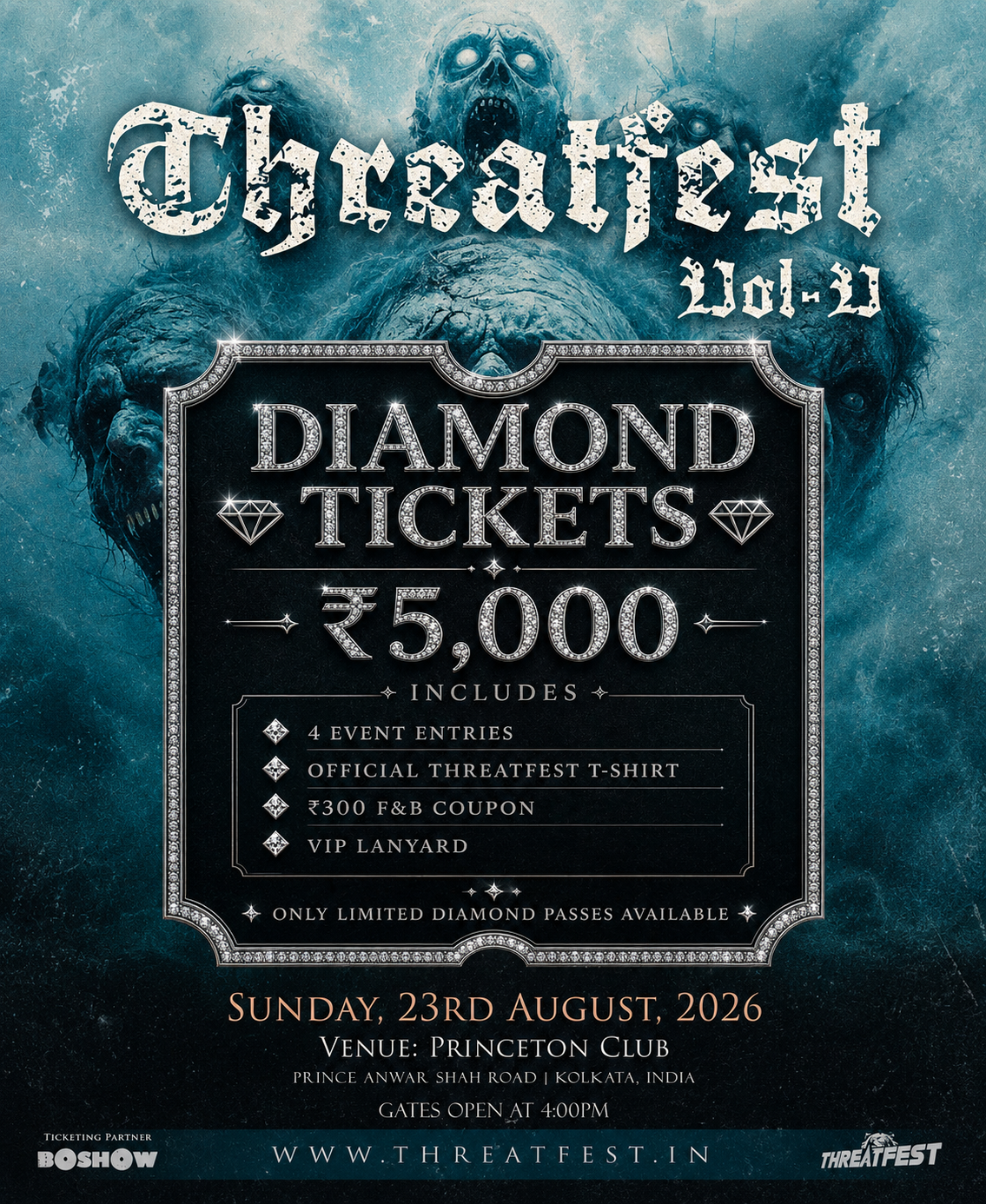 Threatfest Vol. V Diamond Ticket — ₹5,000